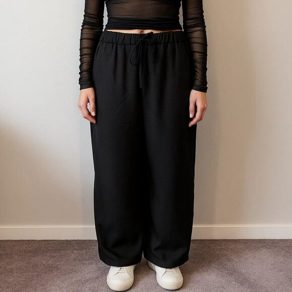 Shein Women's XXL Straight Leg Black Dress Pants w/ Elastic Waistband NIB - Picture 1 of 5